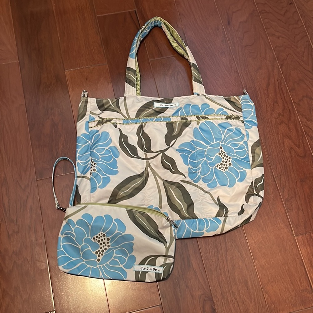 JujuBe wristlet floral pattern retired. always used in a beach bag ~ clean - Picture 8 of 8